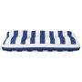 Cojín para palés tela a rayas azul y blanco 80x40x12 cm by , Cushions for chairs and sofas - Ref: Foro24-360616, Price: 22,31...