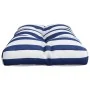 Cojín para palés tela a rayas azul y blanco 80x40x12 cm by , Cushions for chairs and sofas - Ref: Foro24-360616, Price: 22,31...