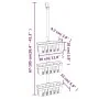 Estante colgante de ducha aluminio 30x15x(67-105) cm by , soap dishes - Ref: Foro24-154599, Price: 26,64 €, Discount: %