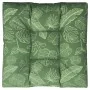 Cojín para palés tela estampado de hojas 80x80x12 cm de , Cojines para sillas y sofás - Ref: Foro24-360510, Precio: 50,40 €, ...