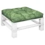 Cojín para palés tela estampado de hojas 80x80x12 cm de , Cojines para sillas y sofás - Ref: Foro24-360510, Precio: 50,40 €, ...
