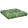 Cojín para palés tela estampado de hojas 80x80x12 cm de , Cojines para sillas y sofás - Ref: Foro24-360510, Precio: 50,40 €, ...