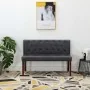 Banco de piel de ante artificial gris 120 cm by , Benches for halls and storage - Ref: Foro24-288574, Price: 222,79 €, Discou...