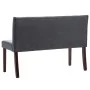 Banco de piel de ante artificial gris 120 cm by , Benches for halls and storage - Ref: Foro24-288574, Price: 222,79 €, Discou...