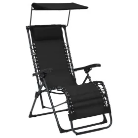 Tumbona plegable de textilene negro von , Liegen - Ref: Foro24-312467, Preis: 92,30 €, Rabatt: %