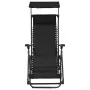 Tumbona plegable de textilene negro de , Tumbonas - Ref: Foro24-312467, Precio: 92,30 €, Descuento: %