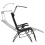 Tumbona plegable de textilene negro de , Tumbonas - Ref: Foro24-312467, Precio: 92,30 €, Descuento: %