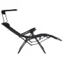 Tumbona plegable de textilene negro de , Tumbonas - Ref: Foro24-312467, Precio: 92,30 €, Descuento: %