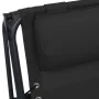 Tumbona plegable de textilene negro de , Tumbonas - Ref: Foro24-312467, Precio: 92,30 €, Descuento: %