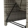 Tumbona de jardín con cojín de ratán sintético gris oscuro de , Tumbonas - Ref: Foro24-317180, Precio: 204,82 €, Descuento: %