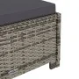 Tumbona de jardín con cojín de ratán sintético gris oscuro de , Tumbonas - Ref: Foro24-317180, Precio: 204,82 €, Descuento: %
