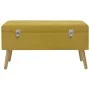 Banco con compartimento de terciopelo amarillo mostaza 80 cm von , Bänke für Hallen und Lager - Ref: Foro24-329930, Preis: 95...