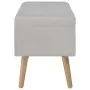 Banco con compartimento de terciopelo gris 80 cm by , Benches for halls and storage - Ref: Foro24-329932, Price: 109,03 €, Di...