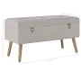 Banco con compartimento de terciopelo gris 80 cm by , Benches for halls and storage - Ref: Foro24-329932, Price: 109,03 €, Di...