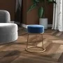 Hocker redondo azul terciopelo by , Folding stools and chairs - Ref: Foro24-340254, Price: 42,60 €, Discount: %