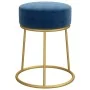 Hocker redondo azul terciopelo by , Folding stools and chairs - Ref: Foro24-340254, Price: 42,60 €, Discount: %