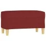Banco de tela rojo vino tinto 70x35x41 cm von , Banken - Ref: Foro24-349373, Preis: 51,33 €, Rabatt: %