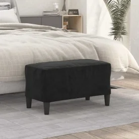 Banco de terciopelo negro 70x35x41 cm by , Banks - Ref: Foro24-349402, Price: 50,02 €, Discount: %