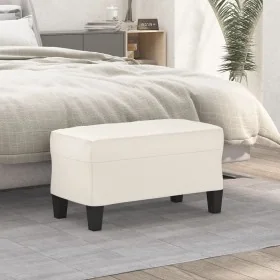 Banco de cuero sintético color crema 70x35x41 cm by , Banks - Ref: Foro24-349440, Price: 44,38 €, Discount: %