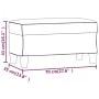 Banco de cuero sintético color crema 70x35x41 cm by , Banks - Ref: Foro24-349440, Price: 44,38 €, Discount: %