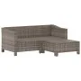 Set de muebles de jardín 3 pzas y cojines ratán sintético gris by , Garden sets - Ref: Foro24-362685, Price: 283,68 €, Discou...