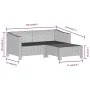 Set de muebles de jardín 3 pzas y cojines ratán sintético gris by , Garden sets - Ref: Foro24-362685, Price: 283,68 €, Discou...