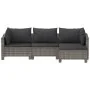 Set de muebles de jardín 4 pzas y cojines ratán sintético gris von , Gartensets - Ref: Foro24-362687, Preis: 356,02 €, Rabatt: %