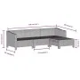 Set de muebles de jardín 4 pzas y cojines ratán sintético gris von , Gartensets - Ref: Foro24-362687, Preis: 356,02 €, Rabatt: %