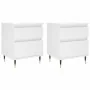 Mesitas de noche 2 uds madera de ingeniería blanco 40x35x50 cm von , Nachttische - Ref: Foro24-830653, Preis: 79,30 €, Rabatt: %