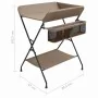 Mesa cambiadora hierro gris taupe by , Baby changing tables - Ref: Foro24-10267, Price: 93,33 €, Discount: %
