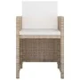 Set comedor de jardín 13 piezas y cojines ratán sintético beige by , Garden sets - Ref: Foro24-42553, Price: 1,00 €, Discount: %