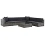 Set de muebles de jardín 7 pzas y cojines ratán sintético gris de , Conjuntos de jardín - Ref: Foro24-44601, Precio: 767,58 €...