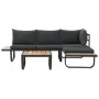 Juego de sofás de esquina 2 piezas con cojines aluminio WPC by , Outdoor sofas - Ref: Foro24-44704, Price: 461,58 €, Discount: %