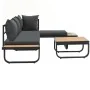 Juego de sofás de esquina 2 piezas con cojines aluminio WPC by , Outdoor sofas - Ref: Foro24-44704, Price: 461,58 €, Discount: %