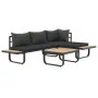 Juego de sofás de esquina 2 piezas con cojines aluminio WPC by , Outdoor sofas - Ref: Foro24-44704, Price: 461,58 €, Discount: %