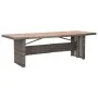 Set de comedor de jardín 9 pzas y cojines ratán sintético gris von , Gartensets - Ref: Foro24-46047, Preis: 1,00 €, Rabatt: %