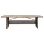 Set de comedor de jardín 9 pzas y cojines ratán sintético gris von , Gartensets - Ref: Foro24-46047, Preis: 1,00 €, Rabatt: %