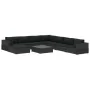 Set de muebles de jardín 9 pzas y cojines ratán sintético negro de , Conjuntos de jardín - Ref: Foro24-46776, Precio: 993,86 ...