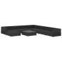Set de muebles de jardín 9 pzas y cojines ratán sintético negro de , Conjuntos de jardín - Ref: Foro24-46776, Precio: 993,86 ...