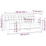 Sofá de 3 plazas con cojines tela rojo tinto 180 cm by , Sofas - Ref: Foro24-3200796, Price: 255,06 €, Discount: %