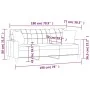 Sofá de 3 plazas con cojines cuero sintético gris 180 cm by , Sofas - Ref: Foro24-3200810, Price: 257,66 €, Discount: %