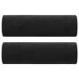 Sofá de 2 plazas con cojines terciopelo negro 140 cm by , Sofas - Ref: Foro24-3200886, Price: 208,05 €, Discount: %