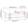 Sofá de 3 plazas con cojines tela rojo tinto 180 cm by , Sofas - Ref: Foro24-3200859, Price: 361,34 €, Discount: %