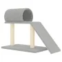 Rascador para gatos con túnel y escalera gris claro 55,5 cm de , Mobiliario para gatos - Ref: Foro24-171790, Precio: 34,63 €,...
