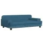 Cama para perros de terciopelo azul 90x53x30 cm de , Camas para perros - Ref: Foro24-171868, Precio: 93,64 €, Descuento: %