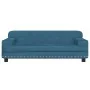 Cama para perros de terciopelo azul 90x53x30 cm de , Camas para perros - Ref: Foro24-171868, Precio: 93,64 €, Descuento: %