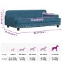 Cama para perros de terciopelo azul 90x53x30 cm de , Camas para perros - Ref: Foro24-171868, Precio: 93,64 €, Descuento: %
