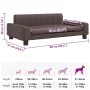 Cama para perros de cuero sintético marrón 90x53x30 cm de , Camas para perros - Ref: Foro24-171854, Precio: 86,65 €, Descuent...