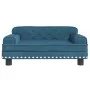 Cama para perros de terciopelo azul 70x45x30 cm de , Camas para perros - Ref: Foro24-171882, Precio: 70,86 €, Descuento: %