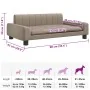 Cama para perros de cuero sintético color capuchino 90x53x30 cm by , Beds for dogs - Ref: Foro24-171856, Price: 86,65 €, Disc...
